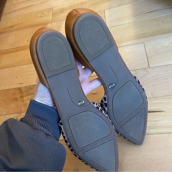 Nine West cheetah print pointed toe flats - Picture 5 of 6